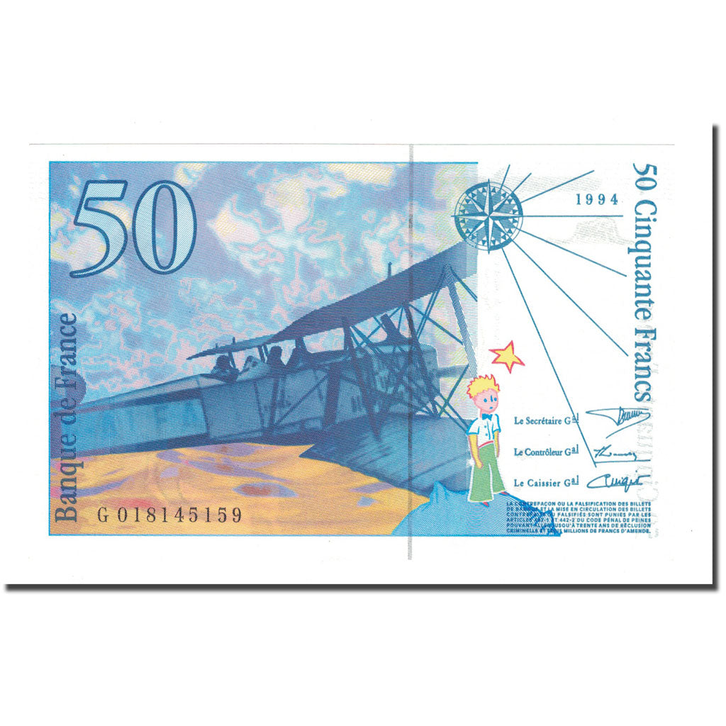 France, 50 Francs, 1994, UNC(65-70), Fayette:73.1a, KM:157Ab