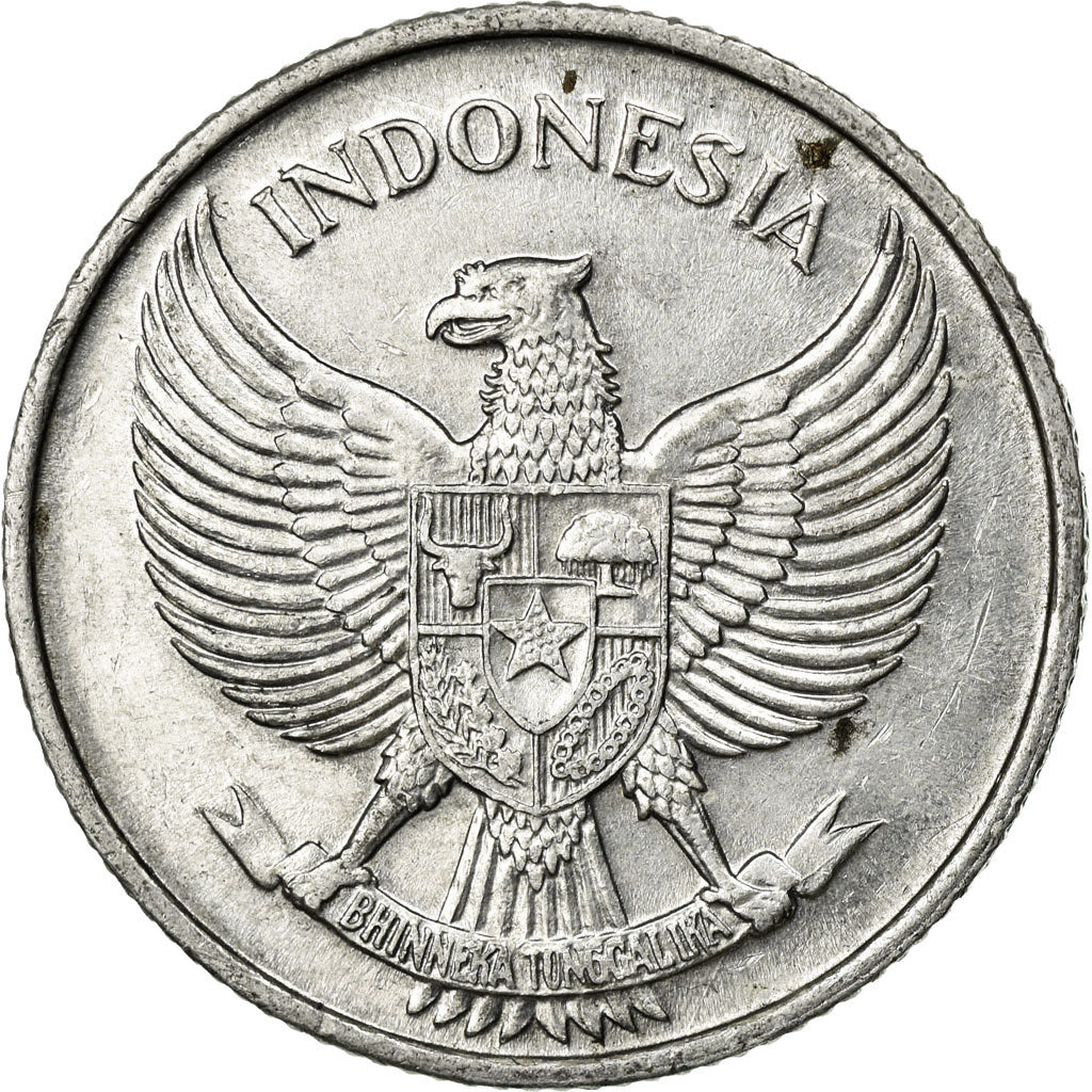 Coin, Indonesia, 25 Sen, 1957, AU(55-58), Aluminum, KM:11