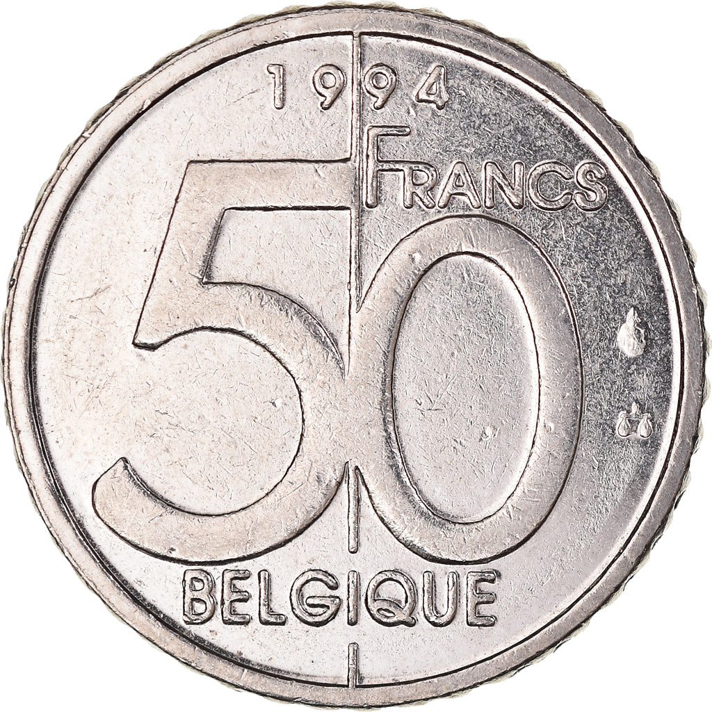 Coin, Belgium, 50 Francs, 50 Frank, 1994