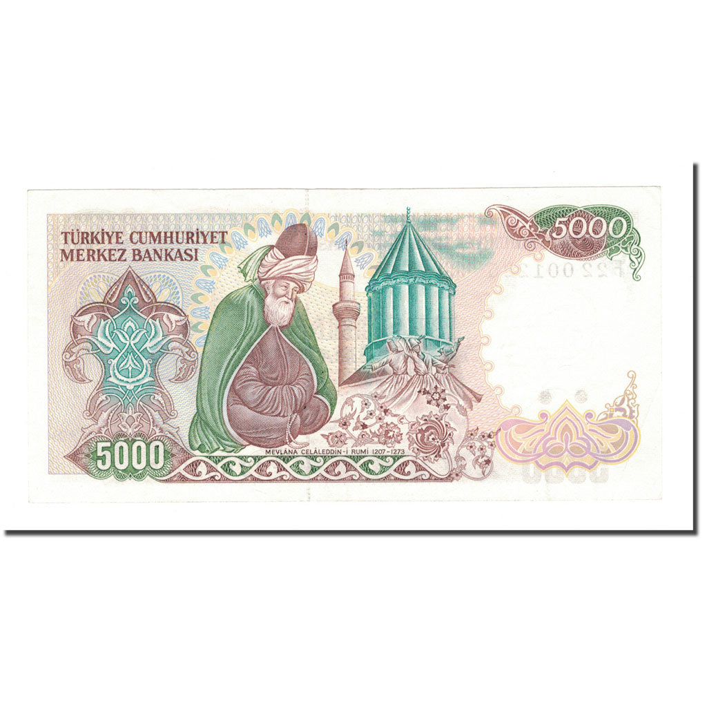 Banknote, Turkey, 5000 Lira, 1970, 1970-01-14, KM:197, AU(50-53)