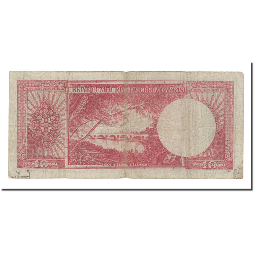 Banknote, Turkey, 10 Lira, 1930, 1930-06-11, KM:157a, VF(20-25)