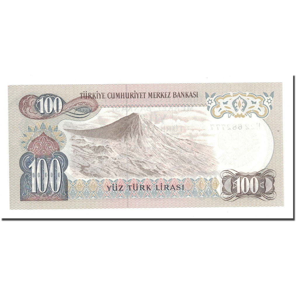 Banknote, Turkey, 100 Lira, 1970, 1970-01-14, KM:189a, UNC(63)