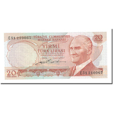 Banknote, Turkey, 20 Lira, 1970, 1970-01-14, KM:187a, UNC(63)