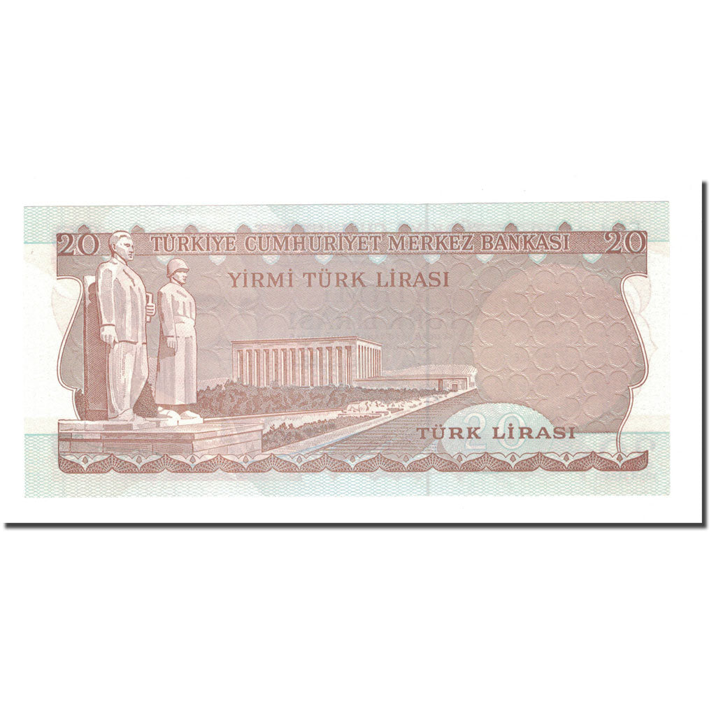 Banknote, Turkey, 20 Lira, 1970, 1970-01-14, KM:187a, UNC(63)