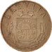 LATVIA, 2 Santimi, 1939, KM #11.2, AU(50-53), Bronze, 19.5, 2.02