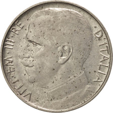 Italie, Victor Emmanuel III, 50 Centesimi 1921 Rome, tranche lisse, KM 61.1