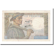 France, 10 Francs, 1944, 1944-01-13, EF(40-45), Fayette:8.10, KM:99c