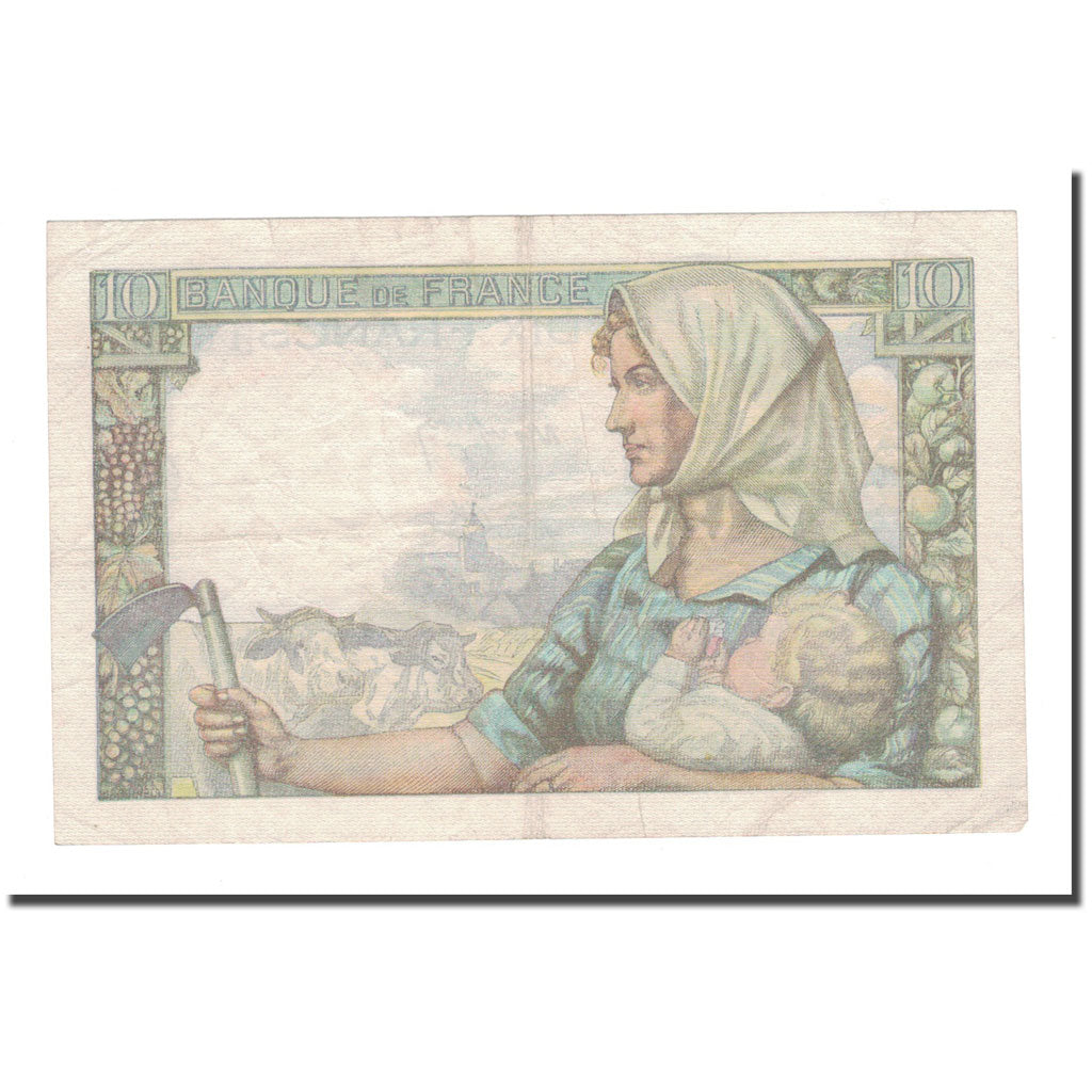 France, 10 Francs, 1944, 1944-01-13, EF(40-45), Fayette:8.10, KM:99c