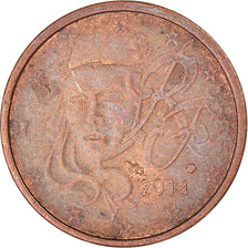 Münze, Frankreich, 2 Euro Cent, 2014