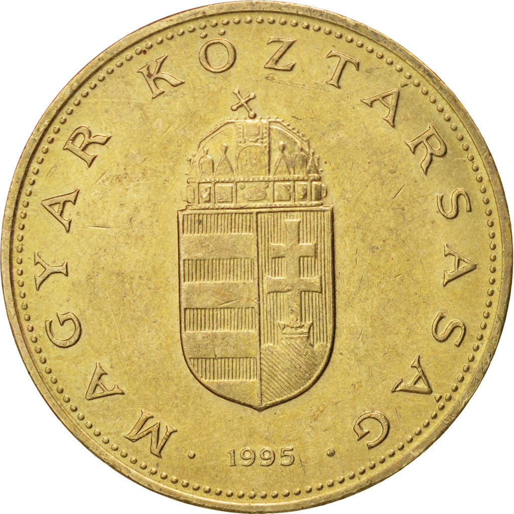 HUNGARY, 100 Forint, 1995, Budapest, KM #698, AU(55-58), Nickel-Brass, 29.2,...