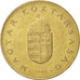 HUNGARY, 100 Forint, 1995, Budapest, KM #698, AU(55-58), Nickel-Brass, 29.2,...