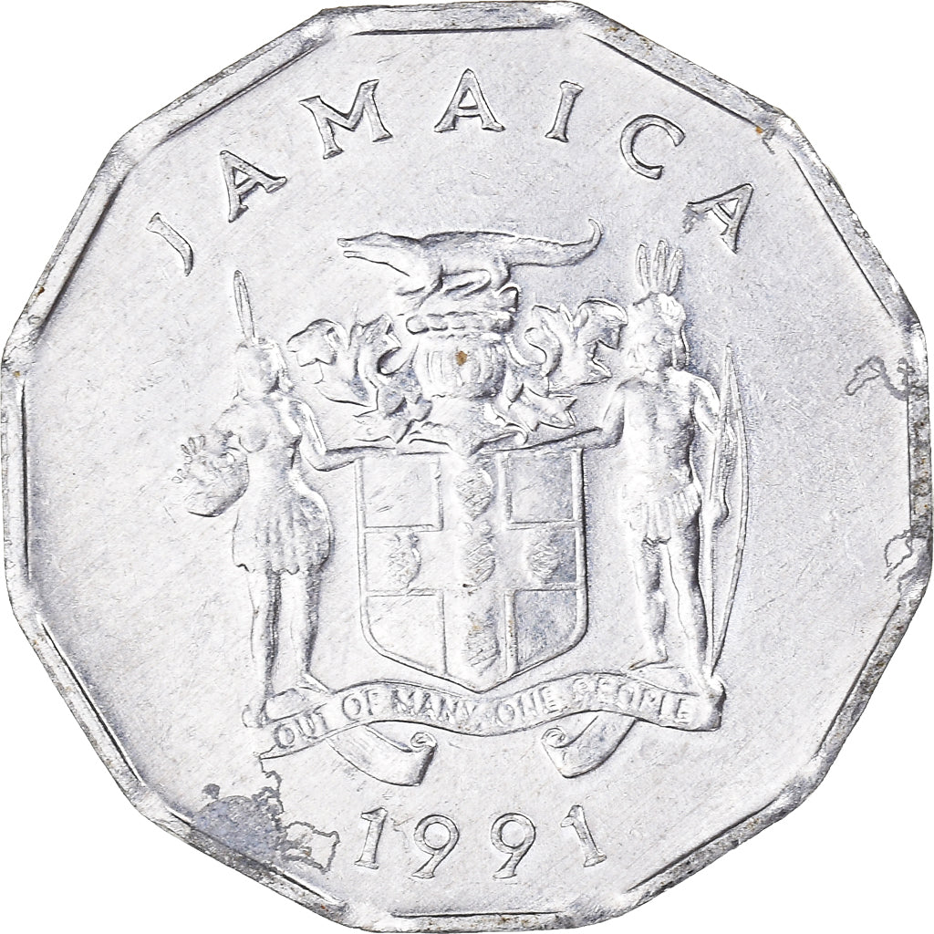 Moneda, Jamaica, Cent, 1991