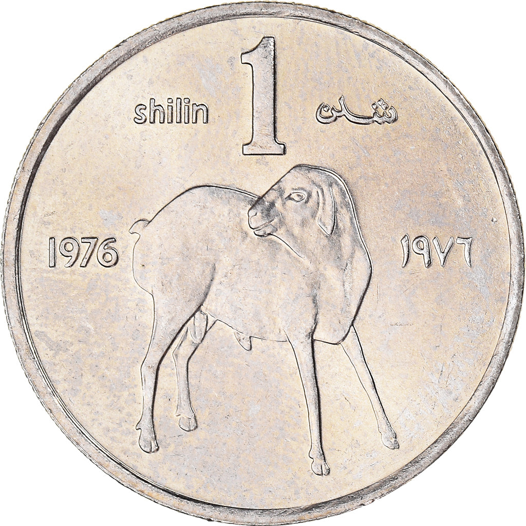 Moneda, Somalia, Shilling, 1976