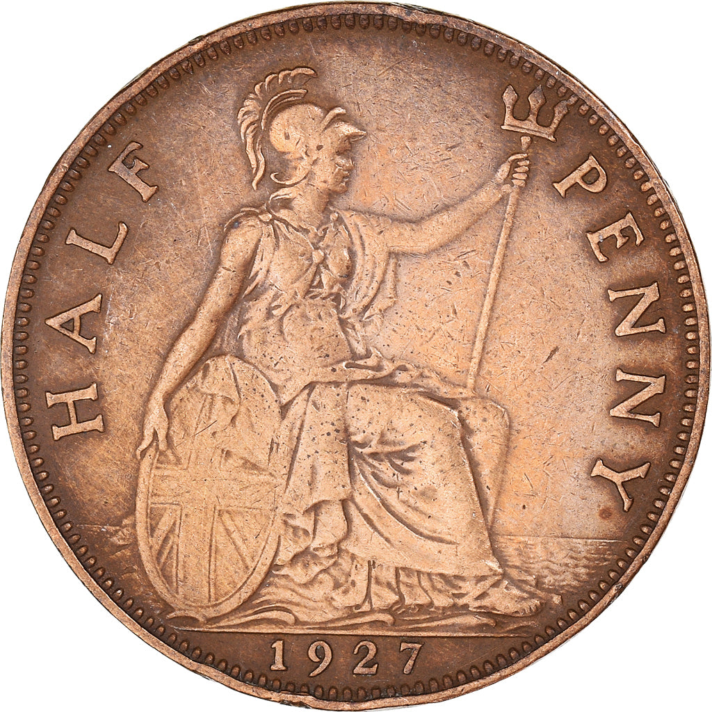 Moneta, Gran Bretagna, 1/2 Penny, 1927