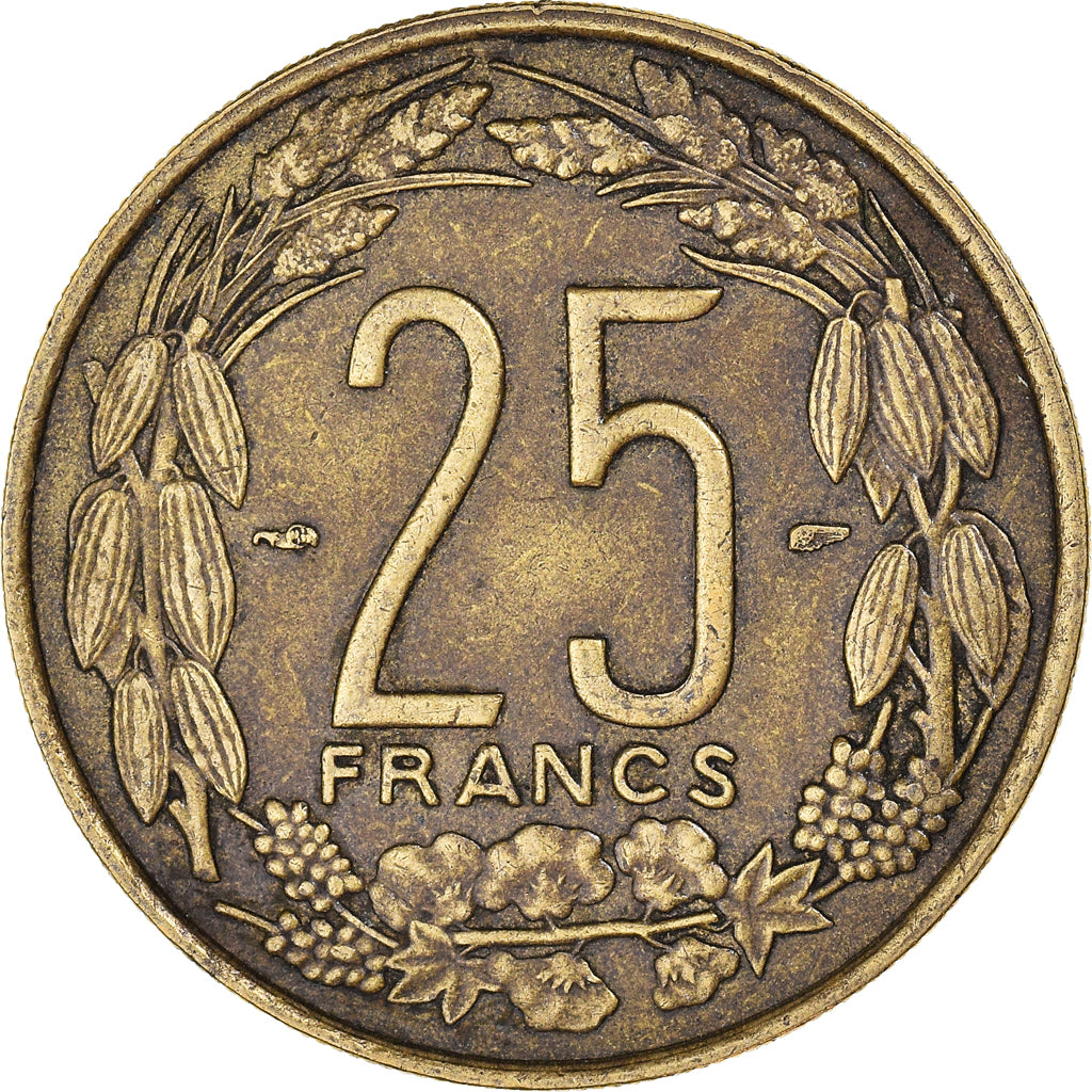 Moneta, Kamerun, 25 Francs, 1958