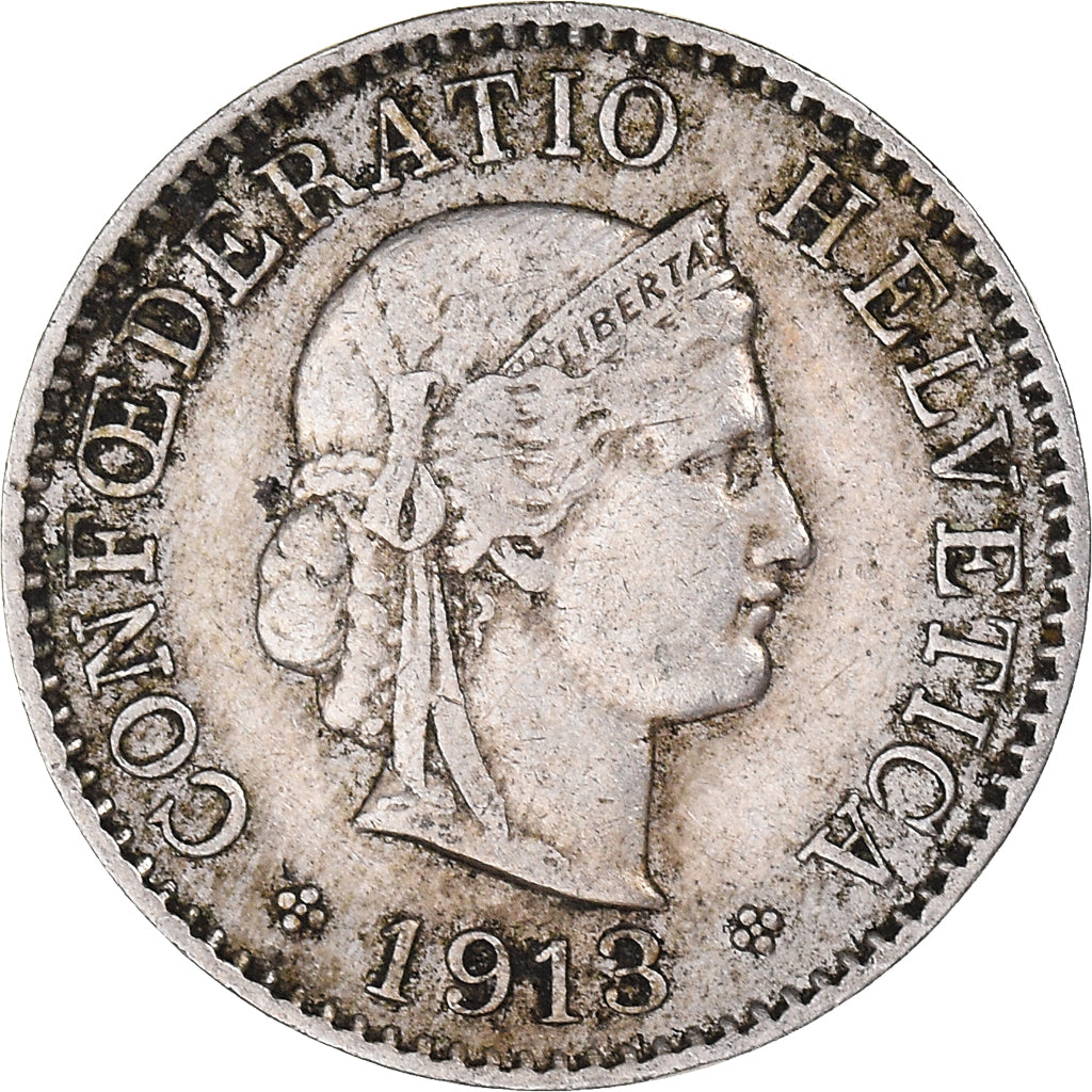 Moneta, Szwajcaria, 5 Rappen, 1913