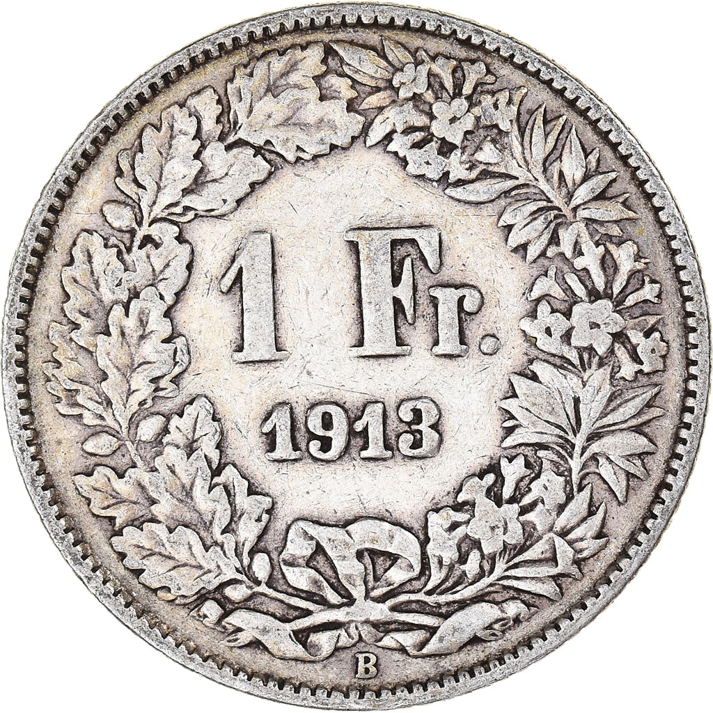 Monnaie, Suisse, Franc, 1913