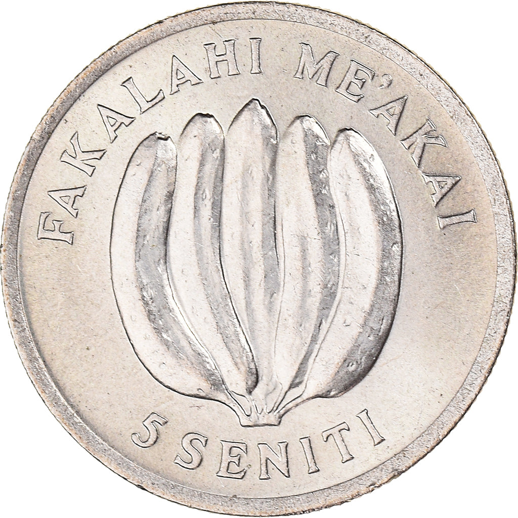 Monnaie, Tonga, 5 Seniti, 1975