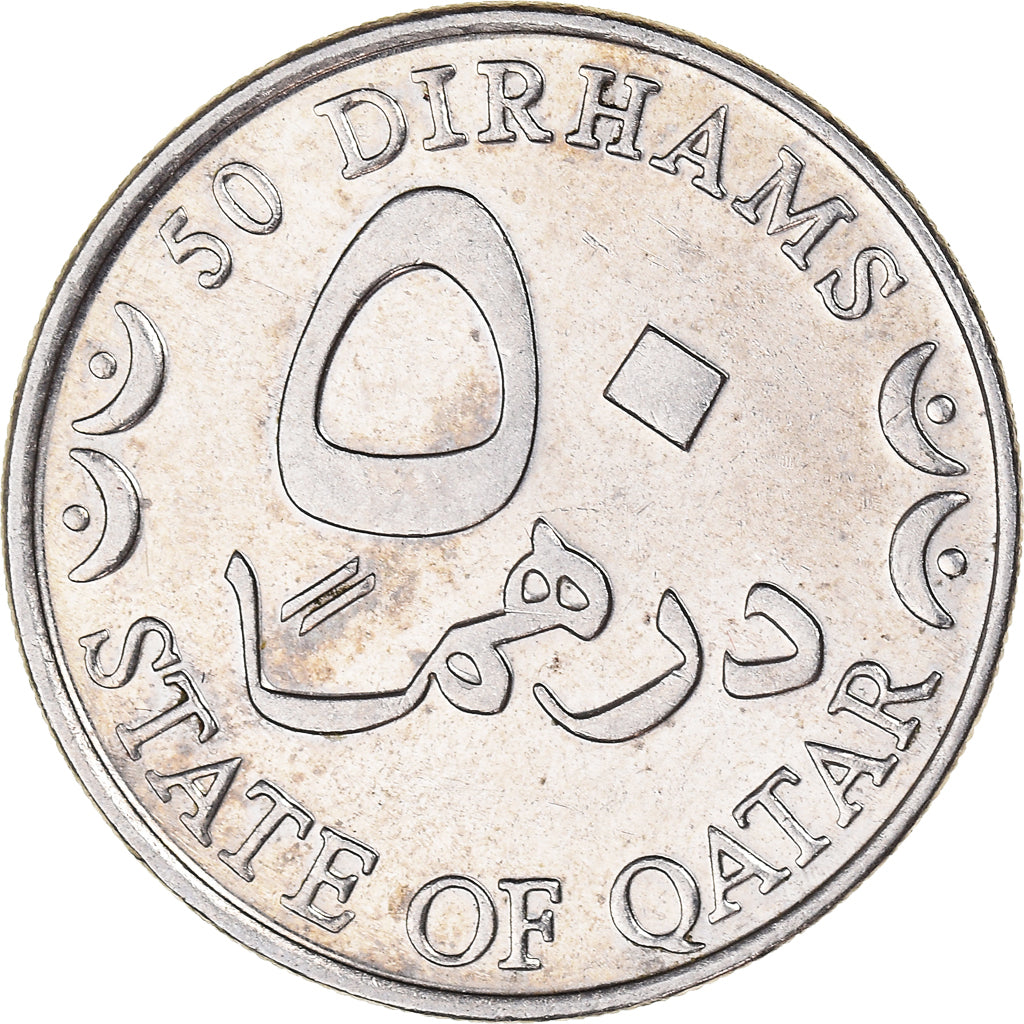 Moneda, Qatar, 50 Dirhams, 2000