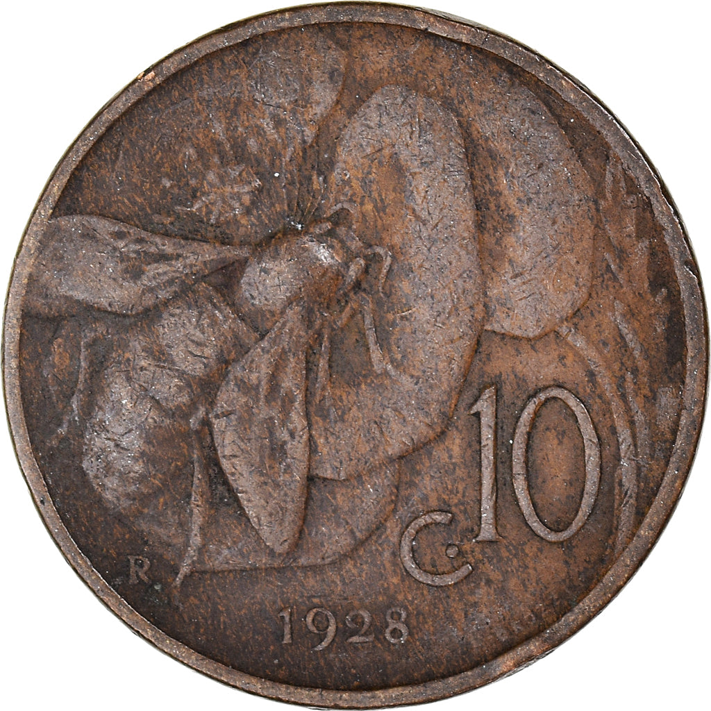 Munten, Italië, 10 Centesimi, 1928