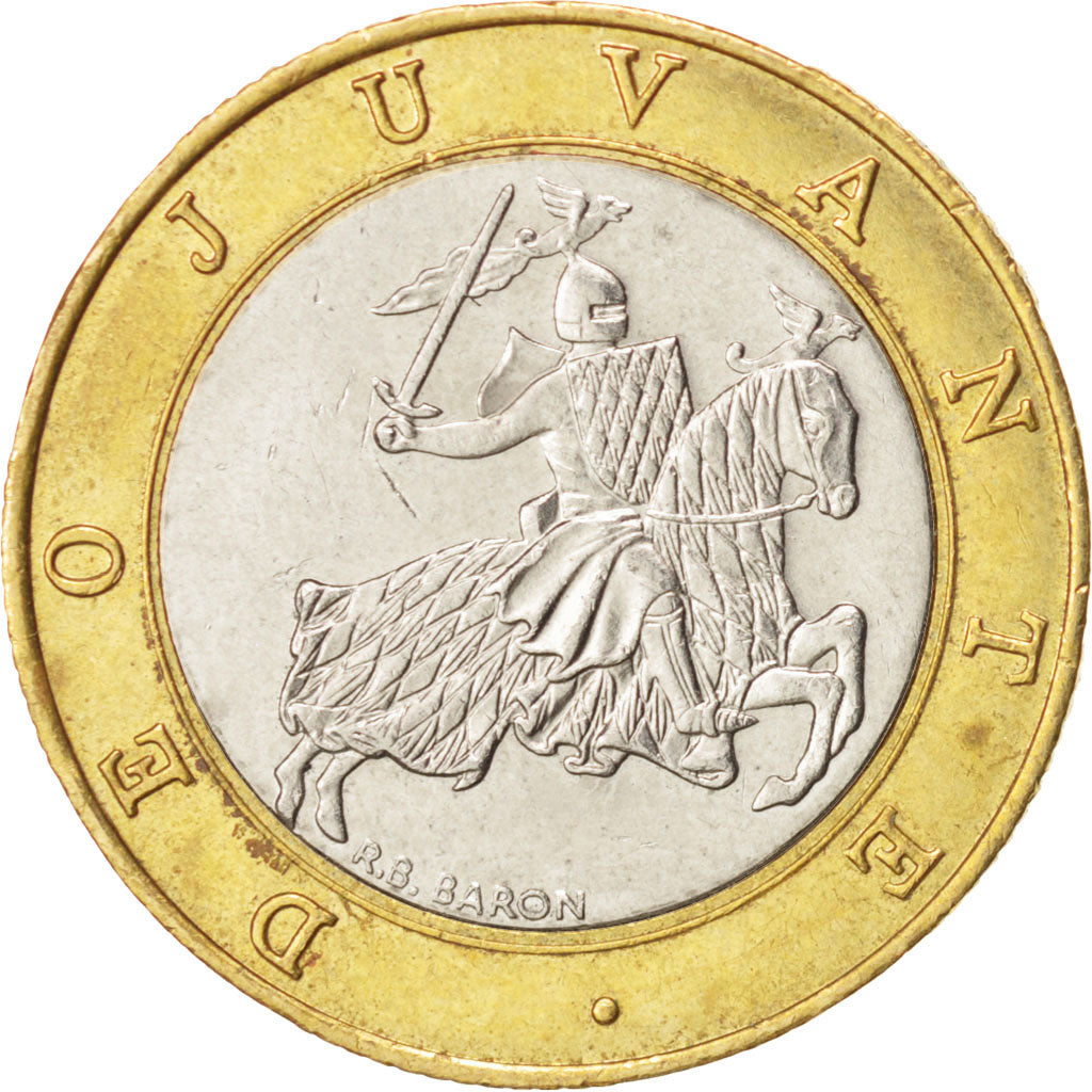 MONACO, 10 Francs, 1996, KM #163, AU(50-53), Bi-Metallic, 23, Gadoury #MC 160,..