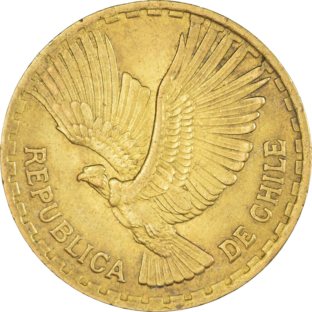 Coin, Chile, 10 Centesimos, 1965