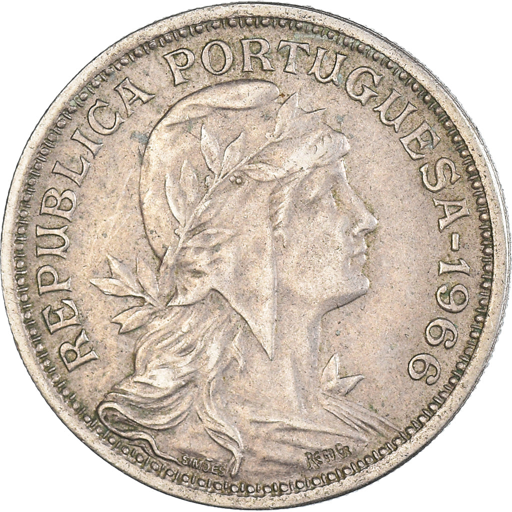 Münze, Portugal, 50 Centavos, 1966