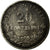 Moneda, Italia, Vittorio Emanuele II, 20 Centesimi, 1863, Milan, BC+, Plata