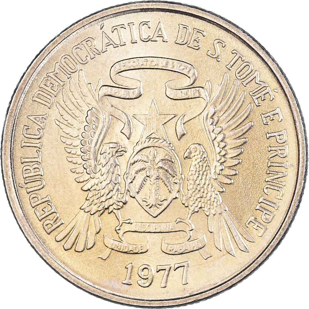 Moneda, Santo Tomé y Príncipe, 5 Dobras, 1977