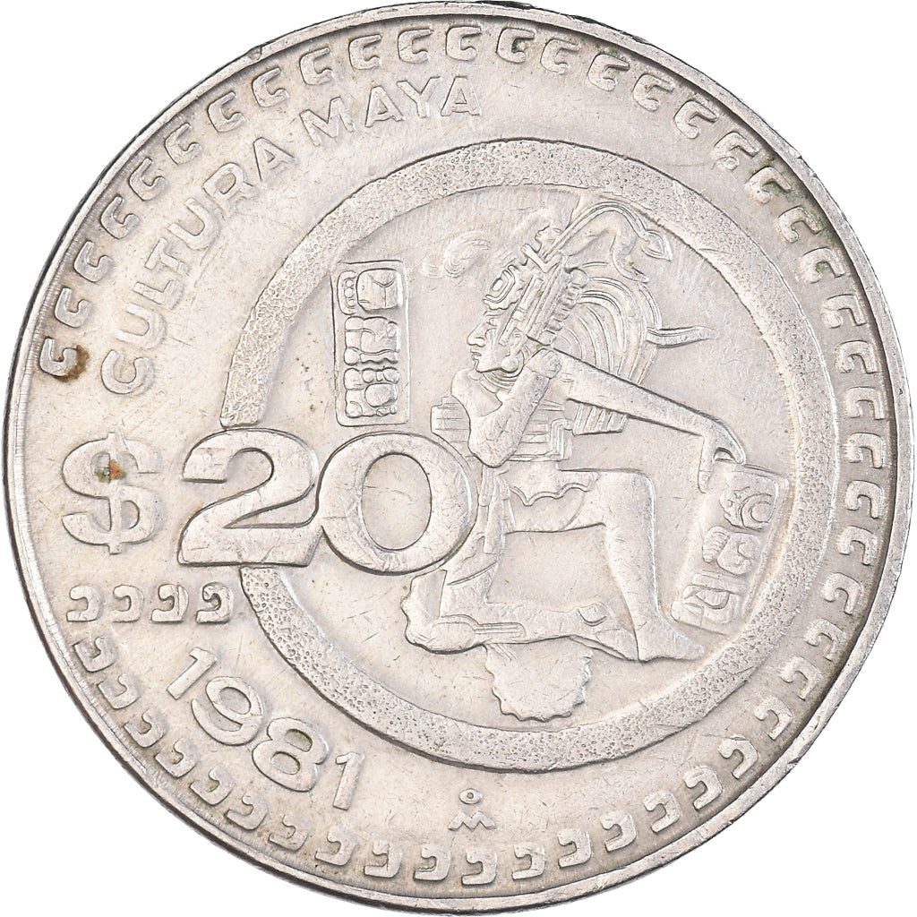 Moneda, México, 20 Pesos, 1981