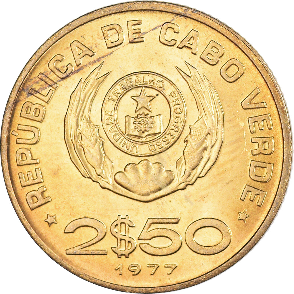 Munten, Kaapverdië, 2-1/2 Escudos, 1977