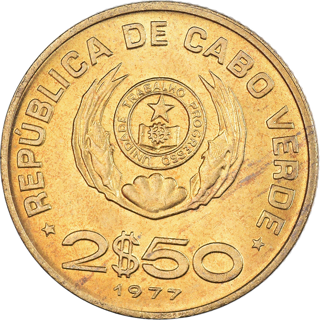 Munten, Kaapverdië, 2-1/2 Escudos, 1977