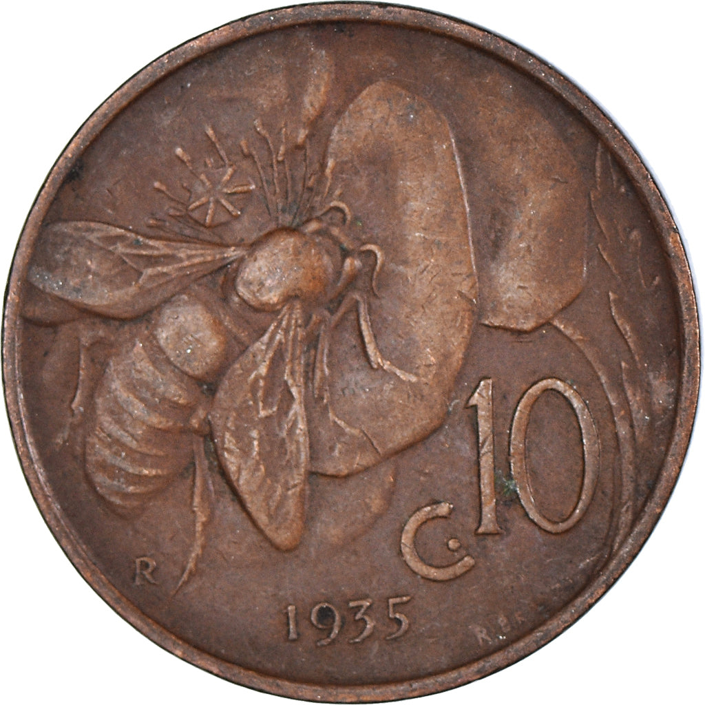 Munten, Italië, 10 Centesimi, 1935