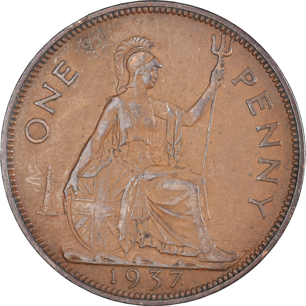 Coin, Great Britain, Penny, 1937