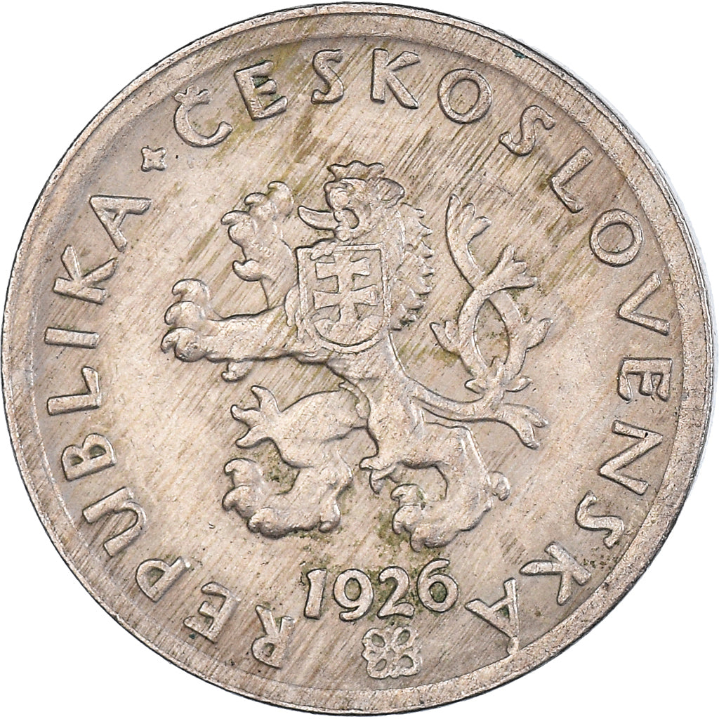 Münze, Tschechoslowakei, 20 Haleru, 1926