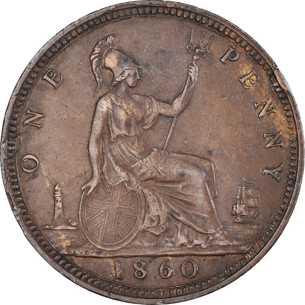Munten, Groot Bretagne, Penny, 1860