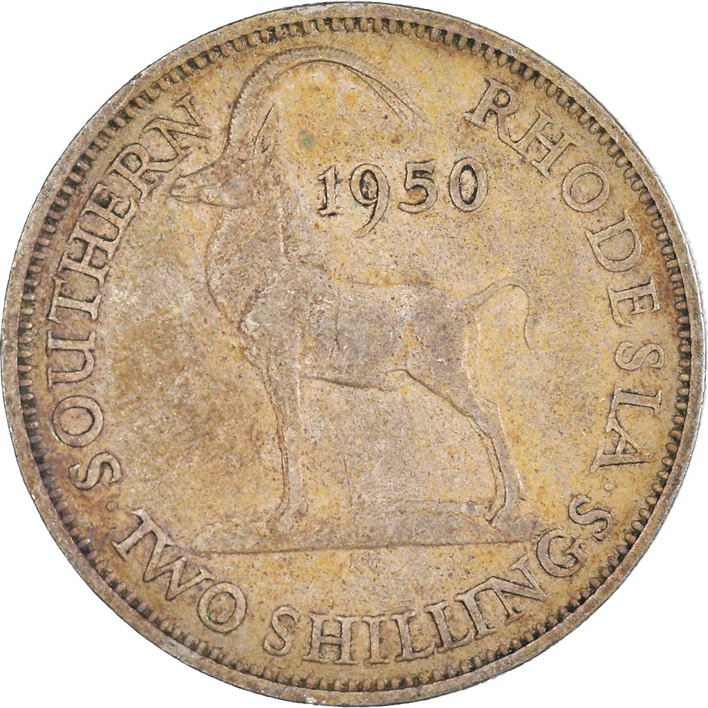Münze, Southern Rhodesia, 2 Shillings, 1950