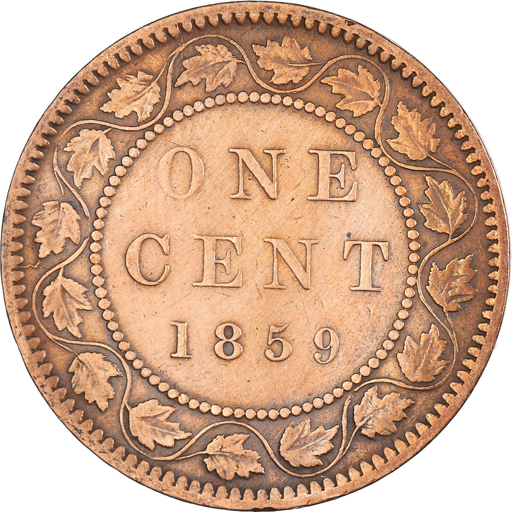 Moneta, Canada, Cent, 1859