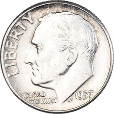 Coin, United States, Dime, 1957