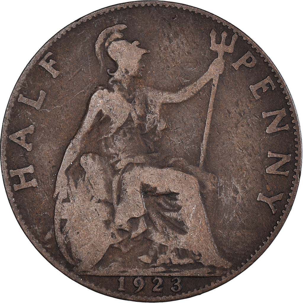 Münze, Großbritannien, 1/2 Penny, 1923