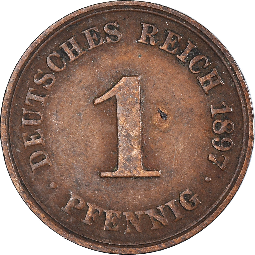 Munten, DUITSLAND - KEIZERRIJK, Pfennig, 1897
