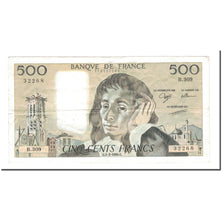 France, 500 Francs, 1990, 1943-02-01, EF(40-45), Fayette:71.43, KM:156g