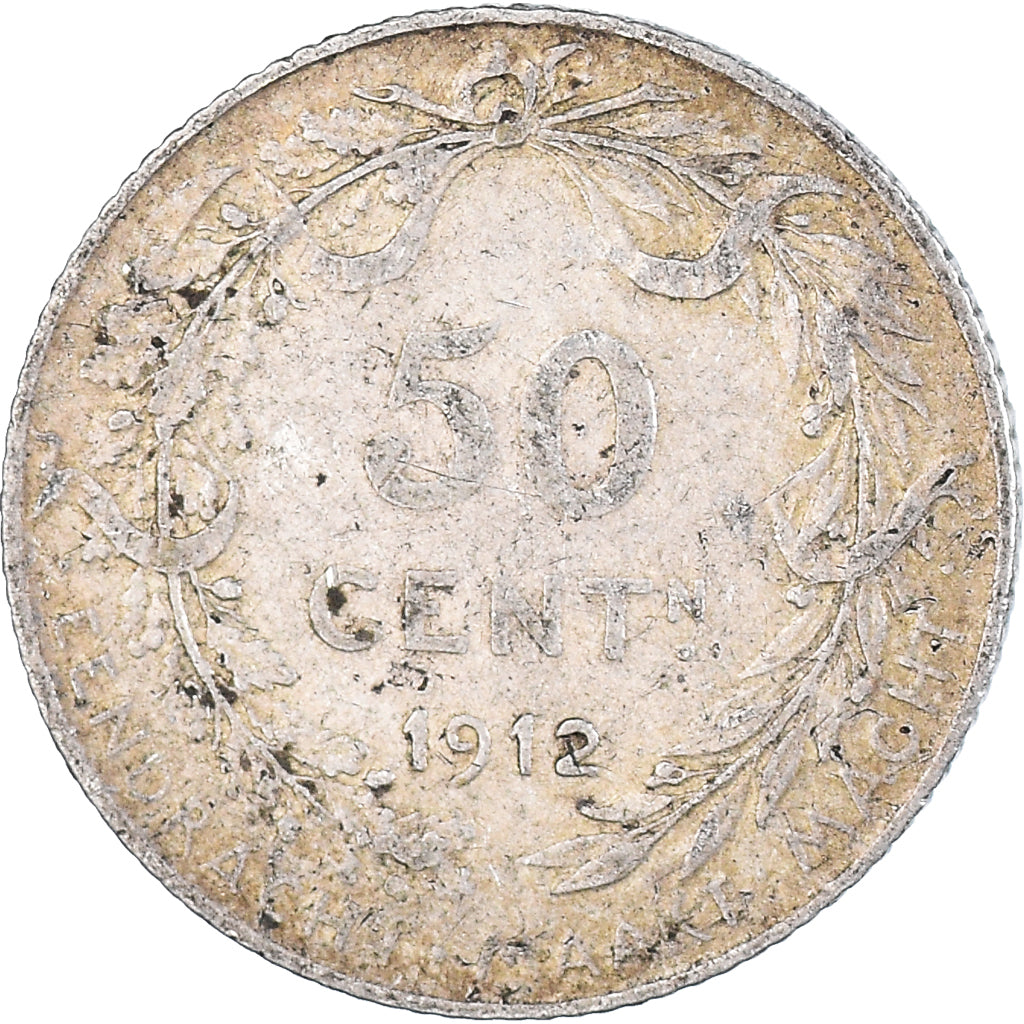 Moneda, Bélgica, 50 Centimes, 1912