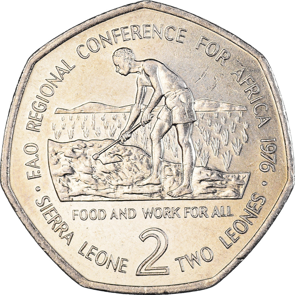 Moneda, Sierra Leona, 2 Leones, 1976