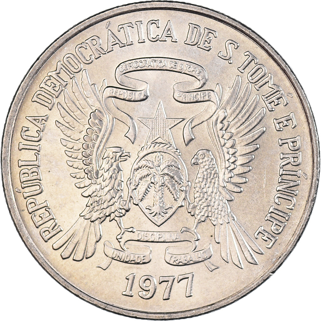 Coin, São Tomé and Príncipe, 20 Dobras, 1977
