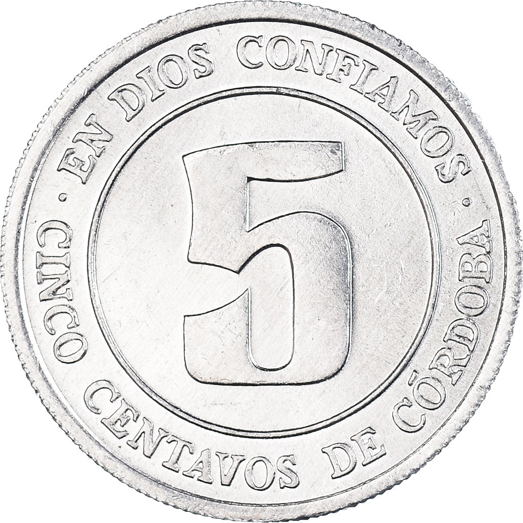 Moneta, Nicaragua, 5 Centavos, 1974