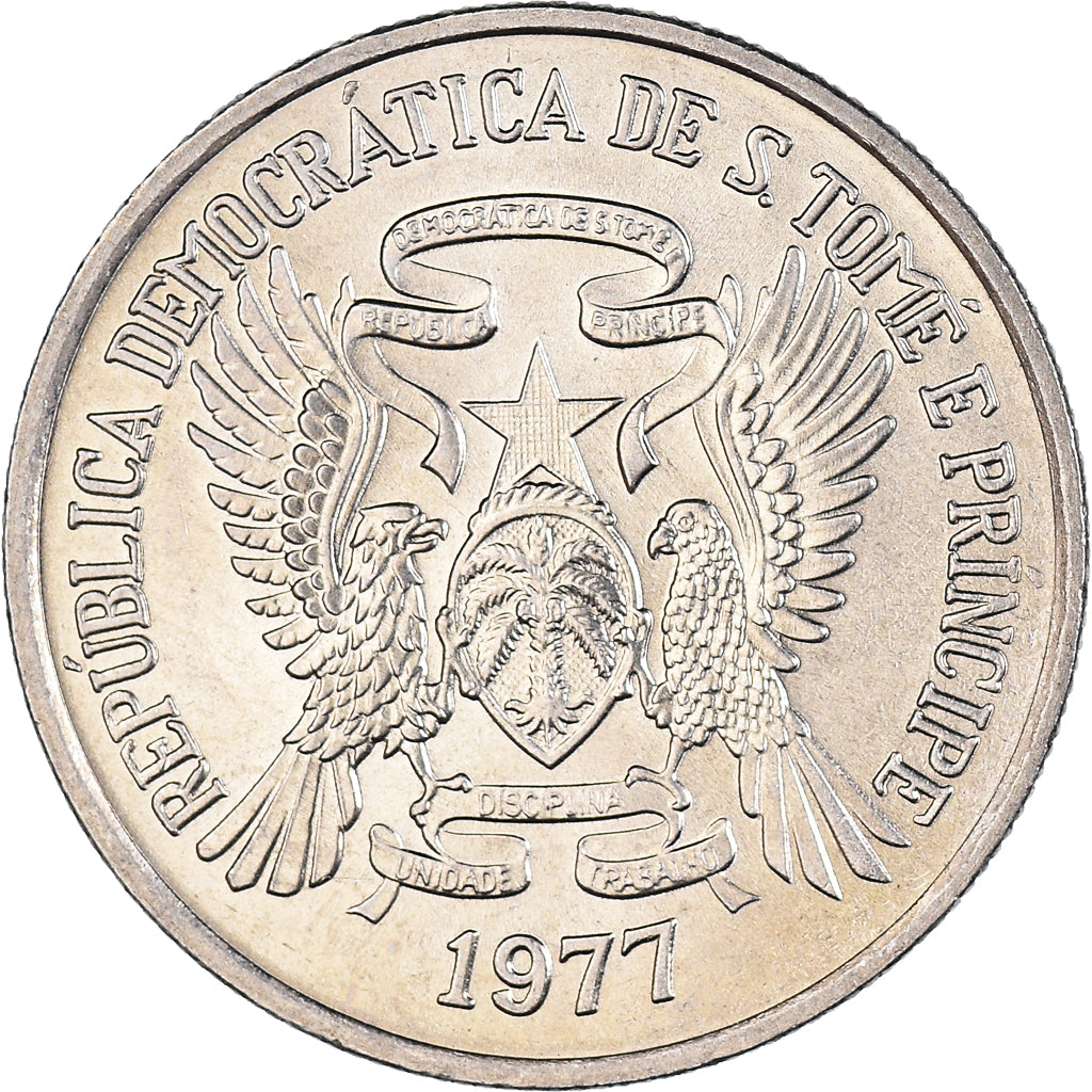 Moneta, São Tomé e Príncipe, 10 Dobras, 1977
