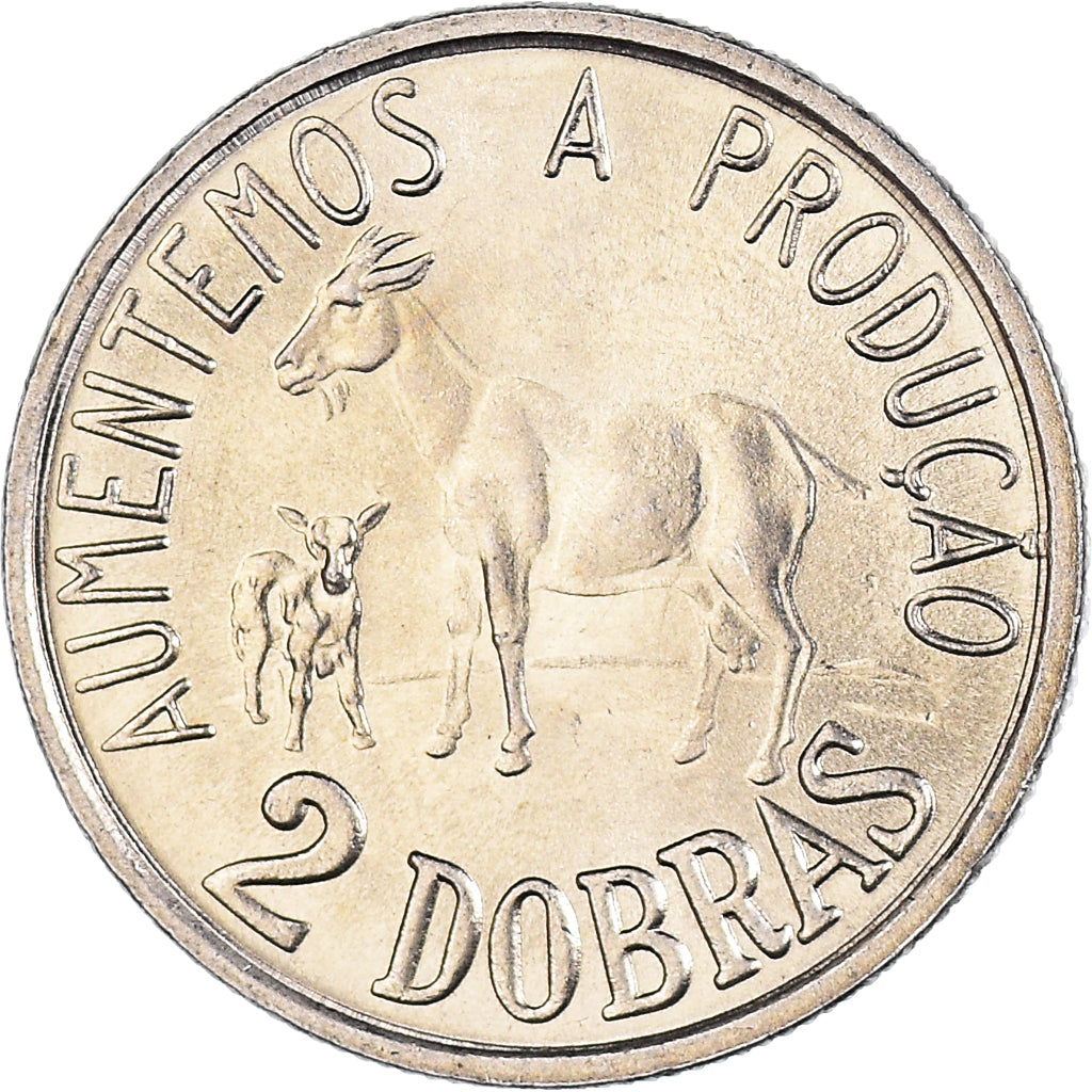Monnaie, Sao Tomé-et-Principe, 2 Dobras, 1977