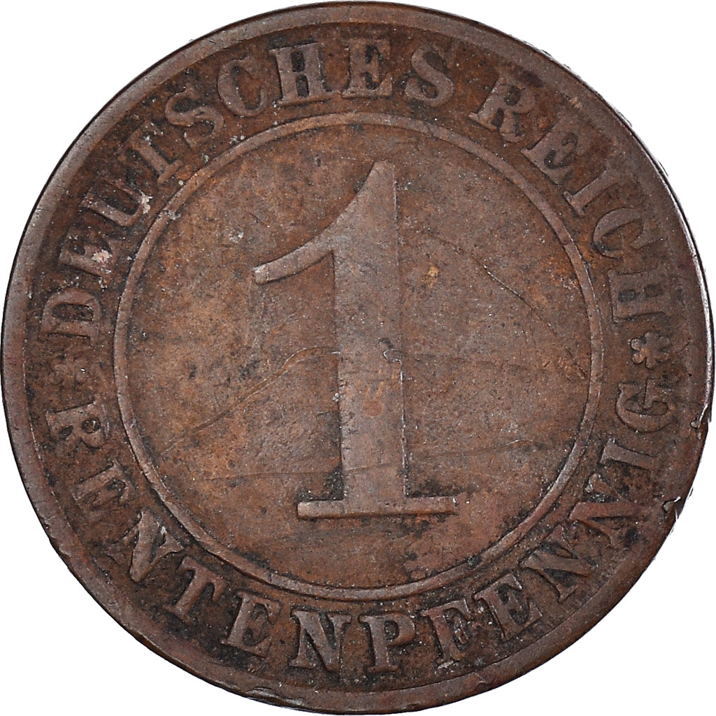 Moneta, GERMANIA, REPUBBLICA DI WEIMAR, Rentenpfennig, 1924