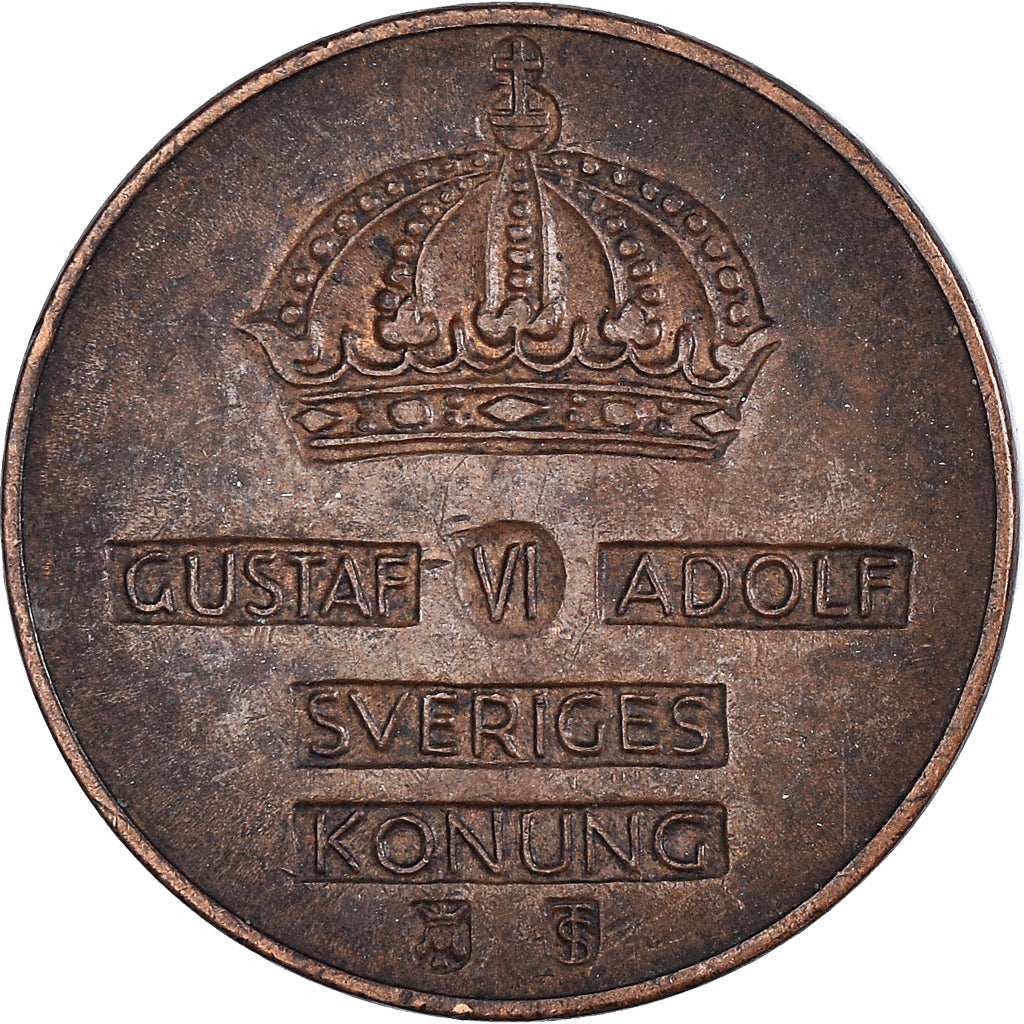 Moneta, Szwecja, 2 Öre, 1953